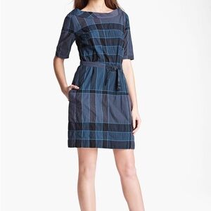 Burberry - Blue Boatneck Dress